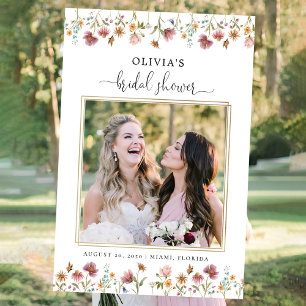Wildflowers Bridal Shower Photo Prop  Foam Board