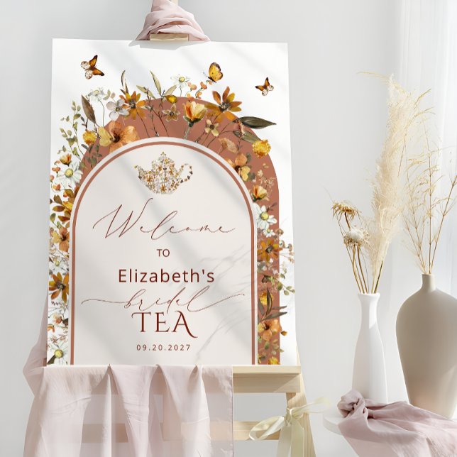 Wildflowers Bridal Tea Welcome Foam Board (Creator Uploaded)