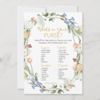 Wildflowers Bridal What's in Your Purse game