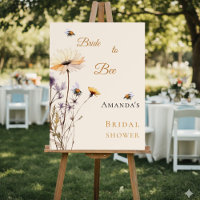 Wildflowers Bride to Bee Bridal Shower Welcome