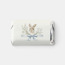 Wildflowers Bunny Watercolor Baby Shower