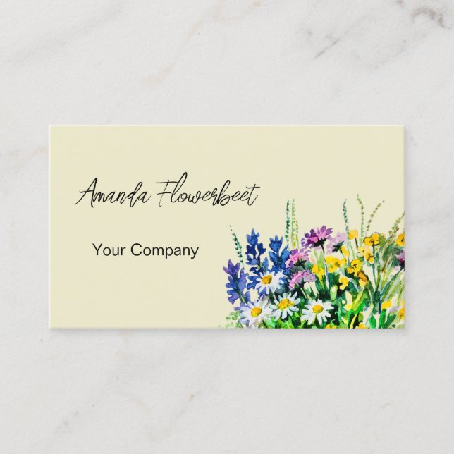 Wildflowers Business Card (Front)