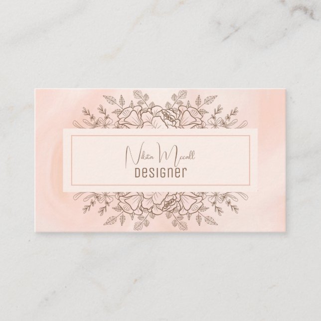 Wildflowers  Business Card (Front)