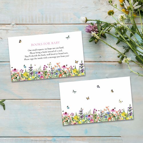 Wildflowers  Butterflies Books for Baby  Enclosure Card