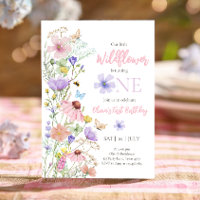 Wildflowers Butterflies Floral Boho Girl Birthday