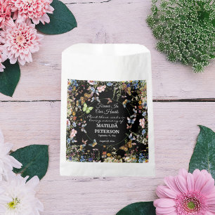 Wildflowers Butterflies Memorial Seed Packet Favor Bag