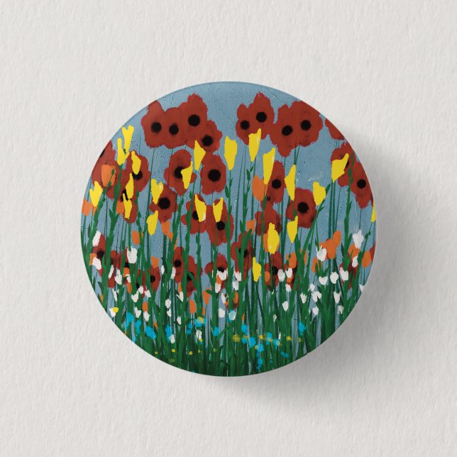 Wildflowers Button (Front)