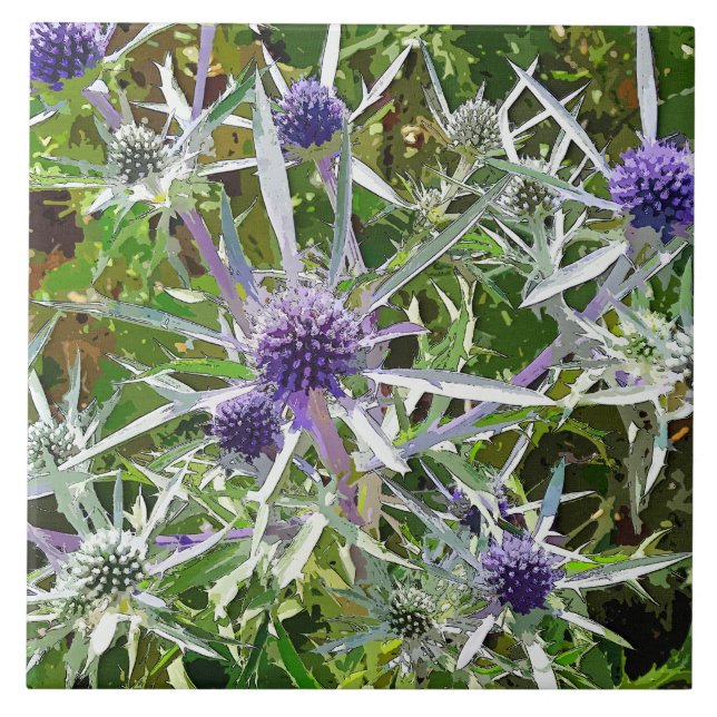 WILDFLOWERS CERAMIC TILE (Front)