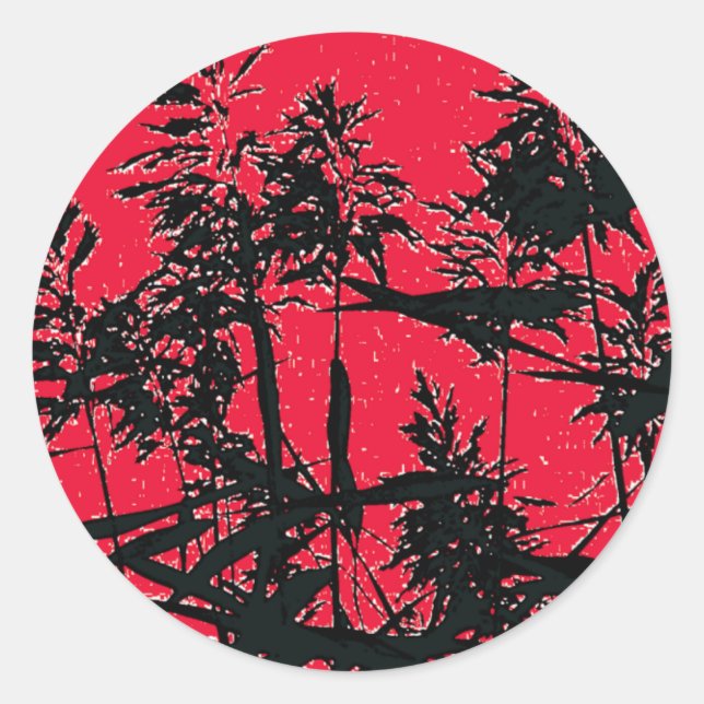 WILDFLOWERS CLASSIC ROUND STICKER (Front)