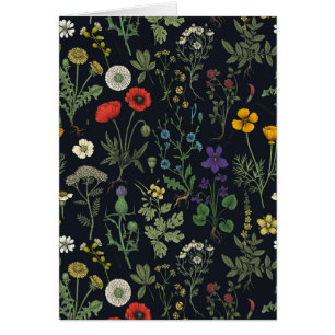 Wildflowers collage cards