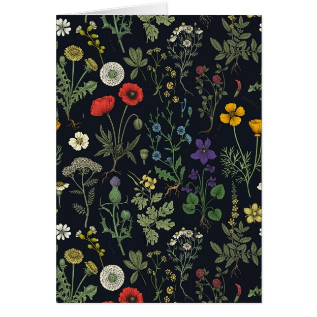 Wildflowers collage cards (Front)