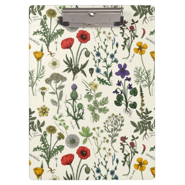 Wildflowers collage clipboard (Front)