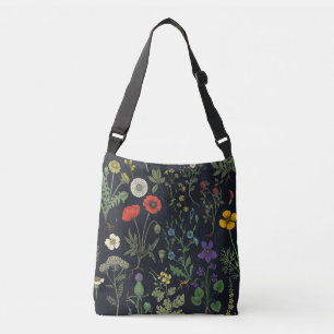 Wildflowers collage crossbody bag