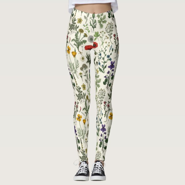 Wildflowers collage leggings (Front)