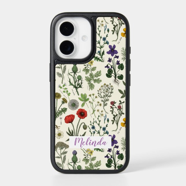 Wildflowers collage otterbox iPhone case (Back)