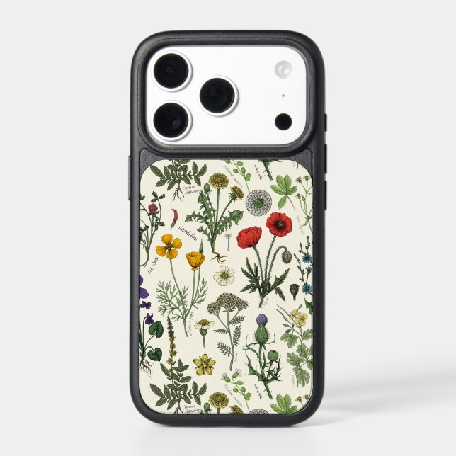 Wildflowers collage otterbox iPhone case (Back)