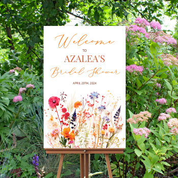 Wildflowers Colorful Flowers Foam Poster Board by PaperandPomp at Zazzle