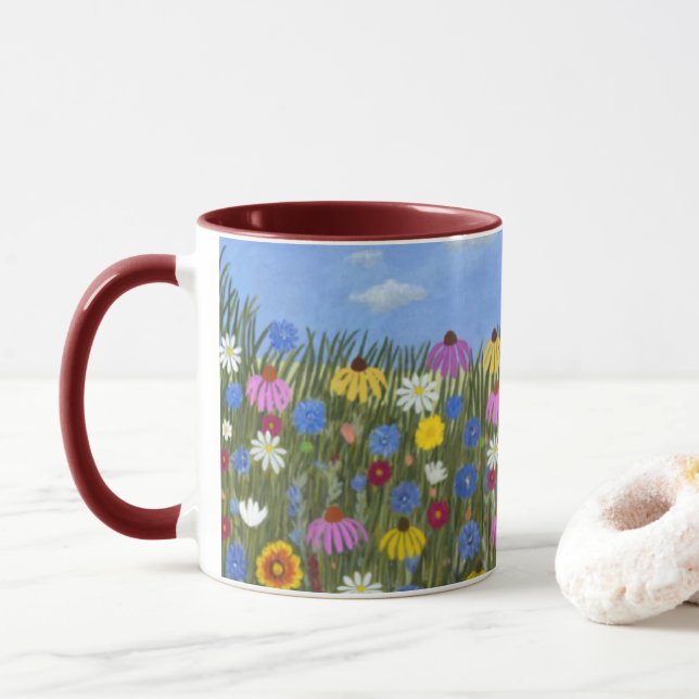 Wildflowers Combo Mug (With Donut)