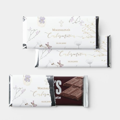 Wildflowers Confirmation Hershey Bar Favors