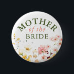 Wildflowers Cute Colorful Any Party  Button<br><div class="desc">Wildflowers bridal shower,  baby shower,  wedding... any party buttons</div>