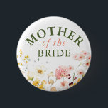 Wildflowers Cute Colorful Any Party  Button<br><div class="desc">Wildflowers bridal shower,  baby shower,  wedding... any party buttons</div>