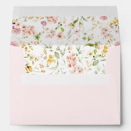 Wildflowers Cute Pink Envelopes