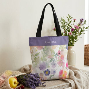 Wildflowers Cute Trendy Chic Stylish Tote Bag