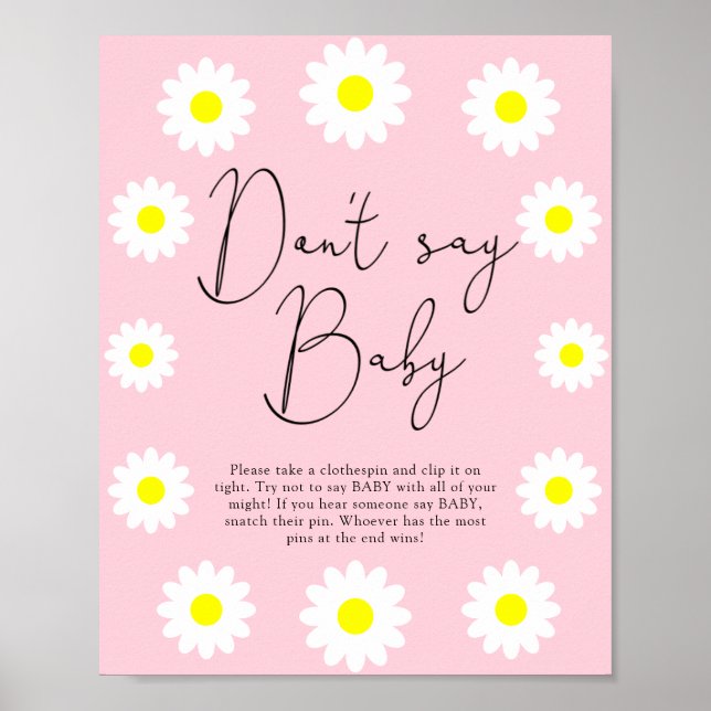 Wildflowers Daisies - Don't say baby Poster (Front)