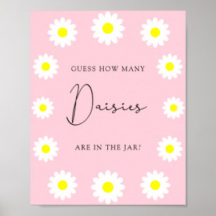 Wildflowers Daisy - Guess how many daisies Poster