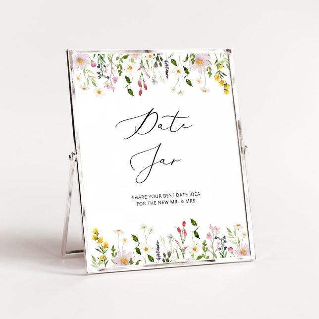 Wildflowers date night ideas. Date jar bridal game Poster (Creator Uploaded)