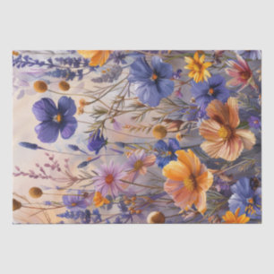 Wildflowers Decoupage Tissue Paper