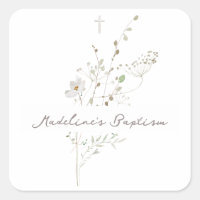 wildflowers delicate bouquet Baptism