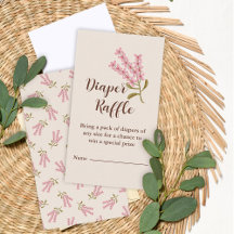 Wildflowers Diaper Raffle Floral Pretty Sweet 