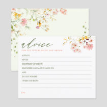 Wildflowers Elegant Advice Card