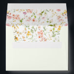 Wildflowers Elegant Cute Wedding Envelope<br><div class="desc">Wildflowers cute simple envelopes</div>