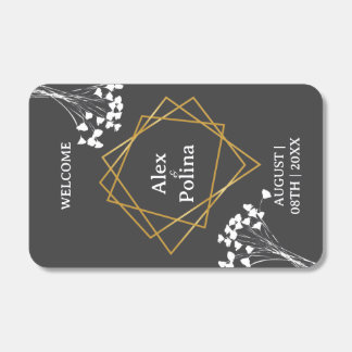 Wildflowers elegant framed welcome matchboxes