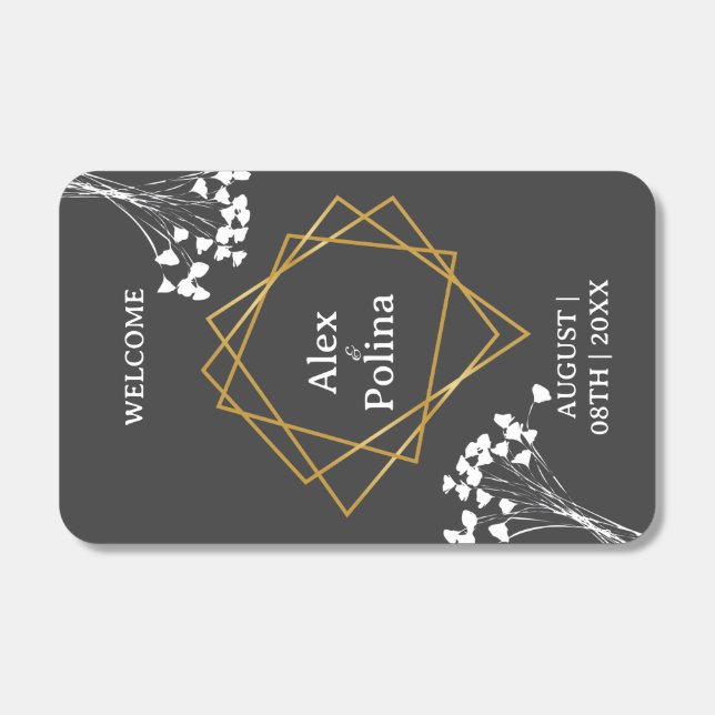 Wildflowers elegant framed welcome matchboxes (Front)