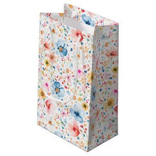 Wildflowers Elegant Romantic Summer Favors Small Gift Bag