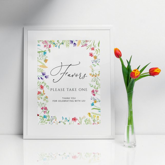 Wildflowers Favors Sign (Creator Uploaded)