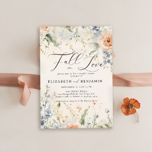 Wildflowers Fête Romantic Fall Couple Shower Invitation