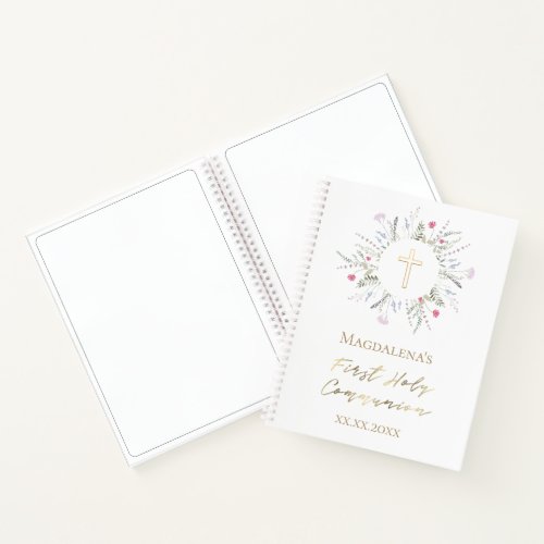 wildflowers First Holy Communion Guest Book
