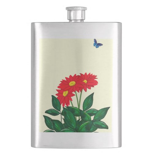 Wildflowers Flask