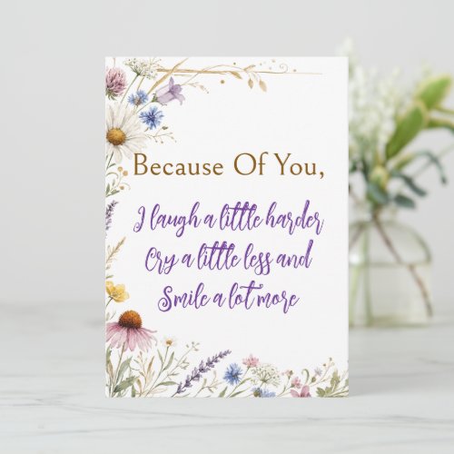 Wildflowers Floral Botanical, Friendship Wishes Invitation