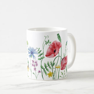Wildflowers Floral, Botanical Garden, Colorful gif Coffee Mug