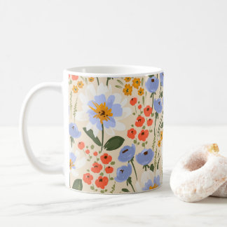 Wildflowers Floral, Botanical Garden, Colorful gif Coffee Mug