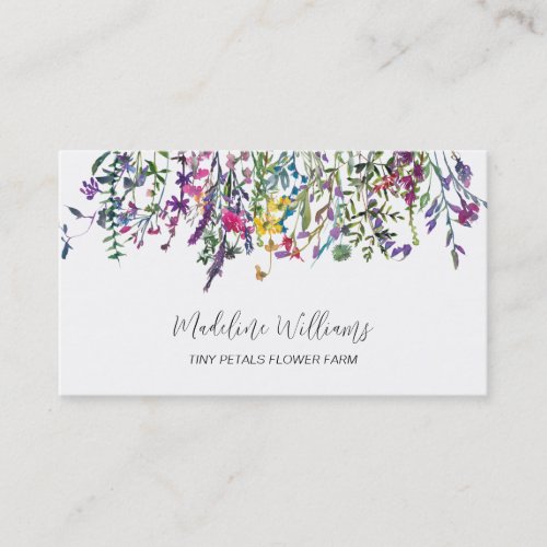 Wildflowers Floral Farm Business Card