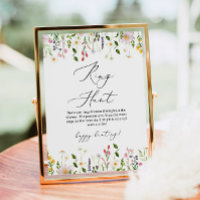Wildflowers floral ring hunt bridal shower game