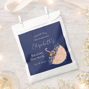Wildflowers Floral Umbrella Garden Bridal Shower Favor Bag