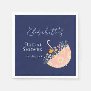 Wildflowers Floral Umbrella Garden Bridal Shower Napkins