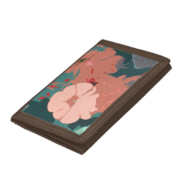Wildflowers Floral Weddings Bridesmaid Gift Favor  Trifold Wallet (Bottom)